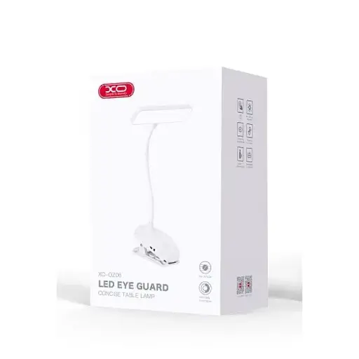 Лампа настільна акумуляторна XO OZ06 Desktop Bedside Tricolour Clip Desk Lamp 800 мА.год - фото 3
