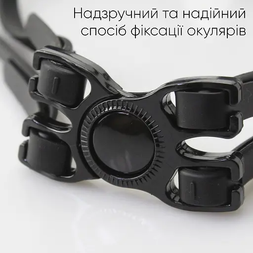 Окуляри для плавання Renvo Parma Уні Anti-fog Чорний OSFM (2SG500-01) - фото 5