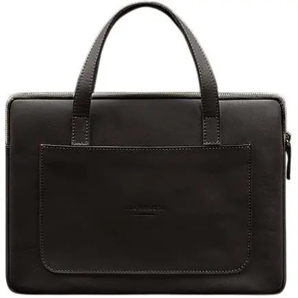 Кожаный чехол BlankNote с ручками для ноутбука 13 дюйм Темно-коричневый - фото 1