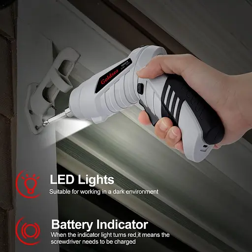 Електрична викрутка, акумуляторний акумуляторний інструмент Goldsea Cordless Screwcrew та набір бездротових електричних викруток - фото 5