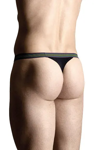 Труси-стрінги чоловічі Softline Thongs 4496 XL чорний - фото 3