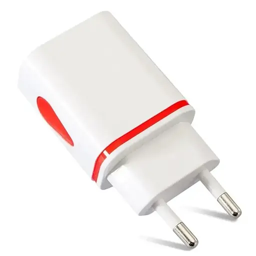 USB зарядка Koka-F5, 5V 1.1A 6W на 2 USB порта с защитой от перегрузки и подсветкой