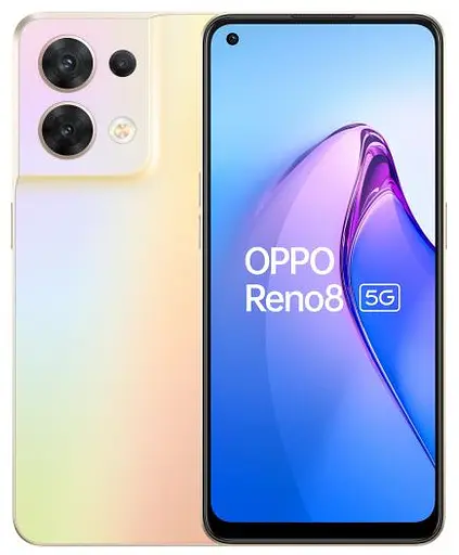 Смартфон Oppo Reno 8 5G 8/256GB Shimmer Gold - фото 1