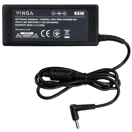 Блок живлення Vinga HP 65W (VPA-1953-HP4530-101) - фото 1