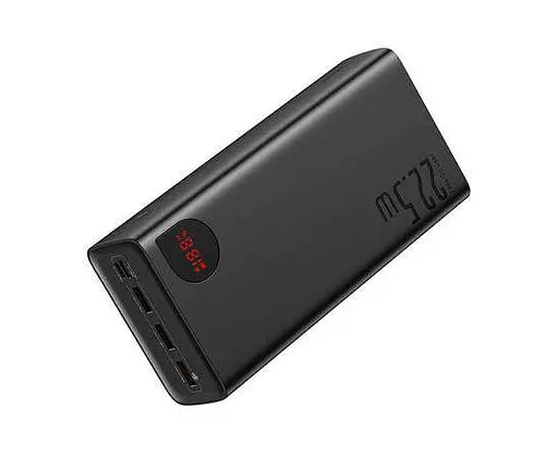 АКБ зовнішній - Умб Baseus Adaman Digital Display 400000 mAh 22.5 W Black (PPAD020001) - фото 1