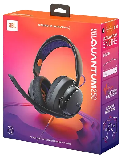 Наушники Quantum 250 Black (JBLQTUM250BLK) JBL teh0021318 - фото 4