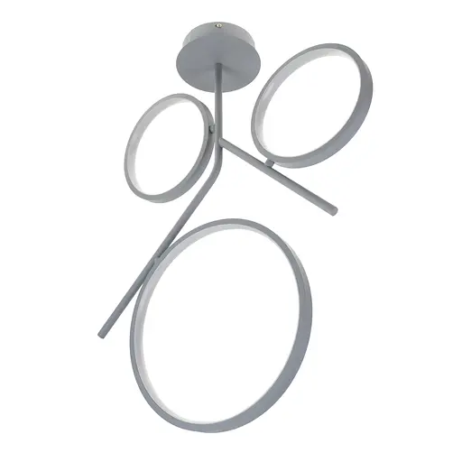 Люстра Brille світлодіодна у вітальню 30W WW+NW+CW GY (BR-01 645S/3)
