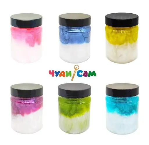 Кришталевий слайм 2 в 1, 200 г, Чудисам - фото 2