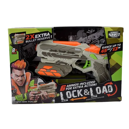 Дитячий іграшковий Автомат с мягкими патронами FJ9003, 6 патронів - фото 3