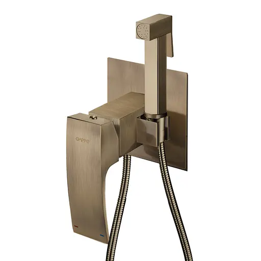 Набір гігієнічного душу прихованого монтажу Gappo G7207-4, бронза, Бронза - фото 1