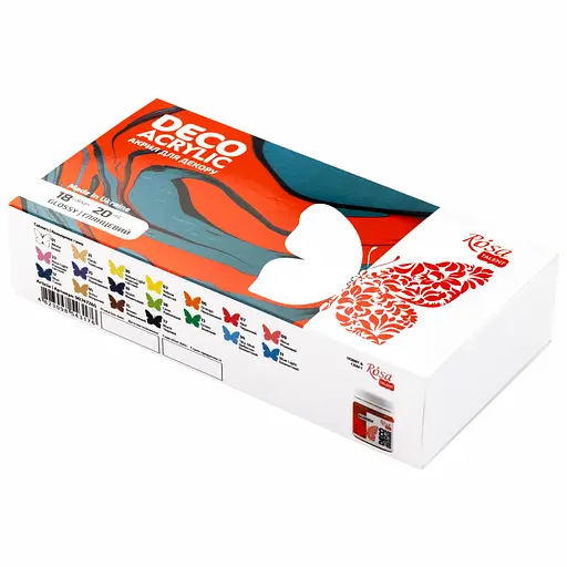 Набір акрилових фарб для декору глянцевий 18×20 мл Rosa Talent - фото 1