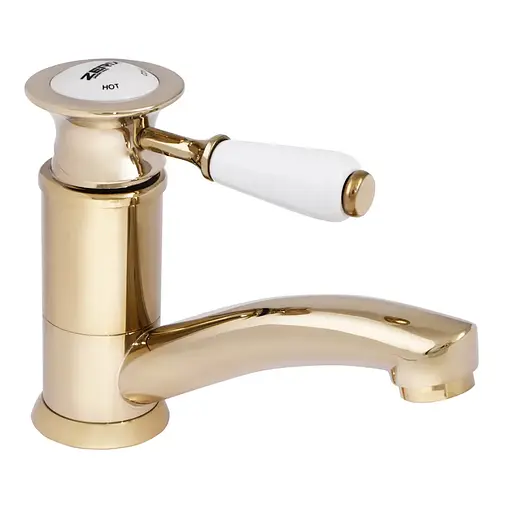 Змішувач для умивальника Zerix Z4517-4 ZX0545 Золотий - фото 1