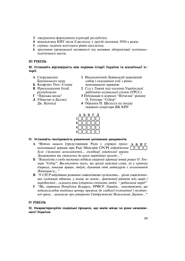 Історія України. Зошит для контрольних робіт. 11 клас - фото 6