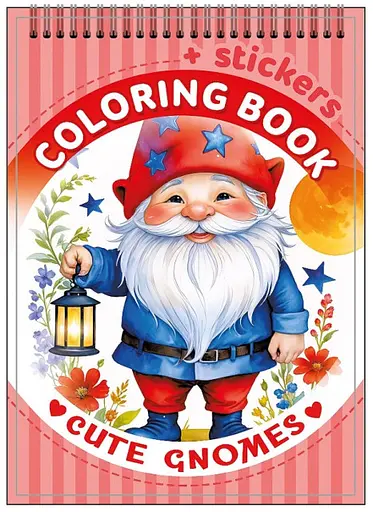 Раскраска с наклейками, 24207, 12 листов, А5