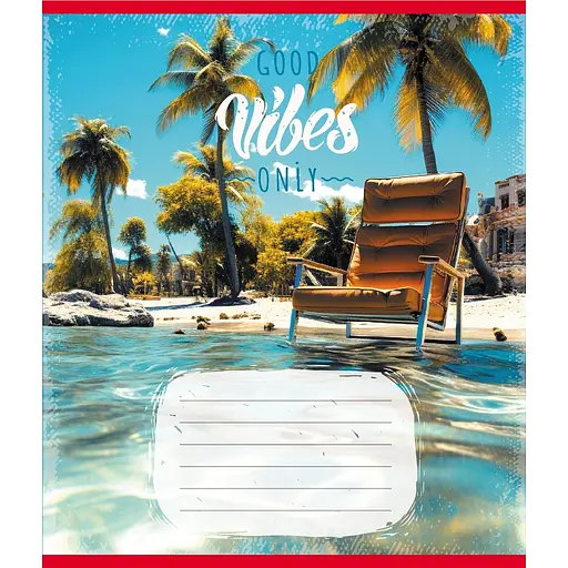 Зошит учнівський "Вайб" 024-550429K-4 в клітинку, 24 аркуші