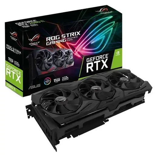 Відеокарта ASUS RTX 2080Ti 11Gb ROG Strix (ROG-STRIX-RTX2080TI-11G-GAMING) (ROG-STRIX-RTX2080TI-11G-GAMING.) (GDDR6, 352 bit, PCI-E 3.0 x16) Б/в - фото 6