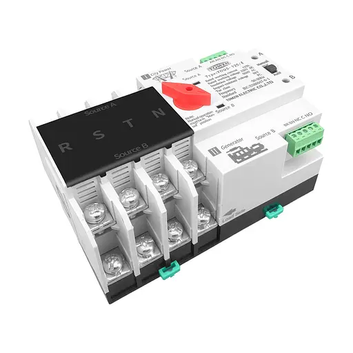 Автоматический переключатель (АВР) под DIN-рейку TOMZN TOQ5/4P 125A 4 полюси (51-00115) - фото 3