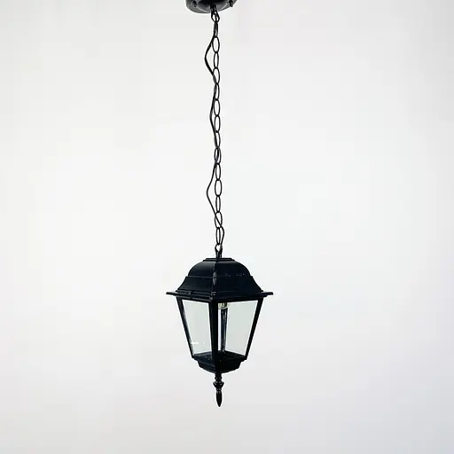 Підвісний вуличний ліхтар під лампу чорного кольору Line.F 9030 H/S BK - фото 4