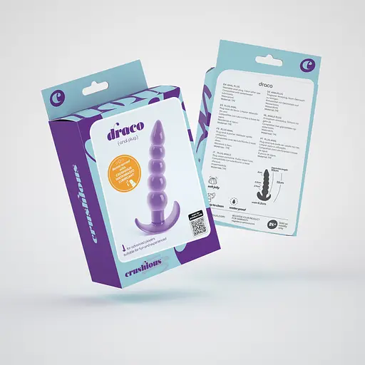 Анальна пробка Crushious Draco 10х2.7 см - фото 8