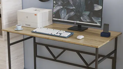 Компьютерный стол Ferrum-decor Райан 75x140x70 черный ДСП Дуб Сонома 16мм (FRD-103722) - фото 5