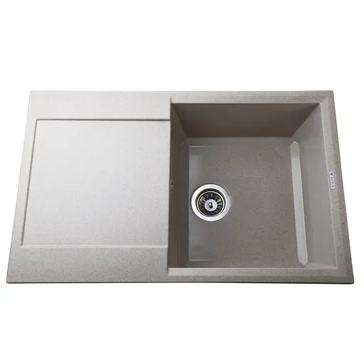 Гранітна мийка Mira KONIA бежевий для кухні стійка до подряпин безпечна для продуктів 790х500 мм