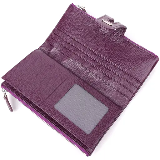 Женский кошелек из натуральной кожи Canpellini 18.59.5х2.5 см acs0029702 - фото 8