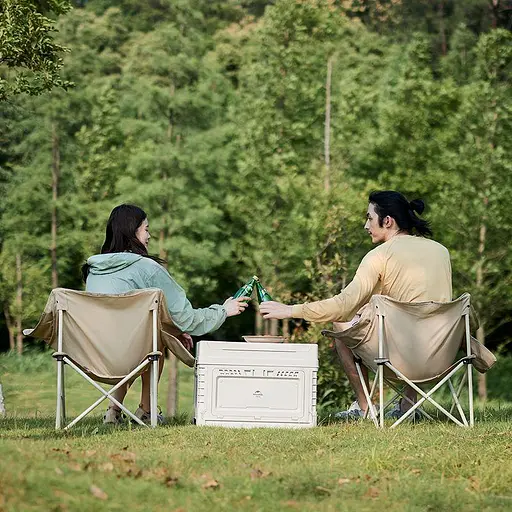 Складаний туристичний стілець Naturehike CNH23JU13002 (Бежевий) - фото 10