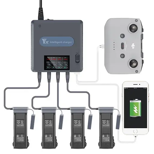 Зарядное устройство для DJI Mavic 3 (на 4 аккумулятора) - фото 4