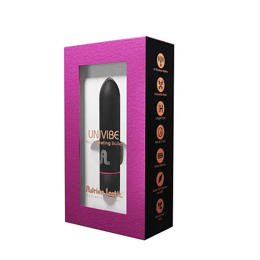 Вібратор для клітора Adrien Lastic Univibe 9 см чорний - фото 3