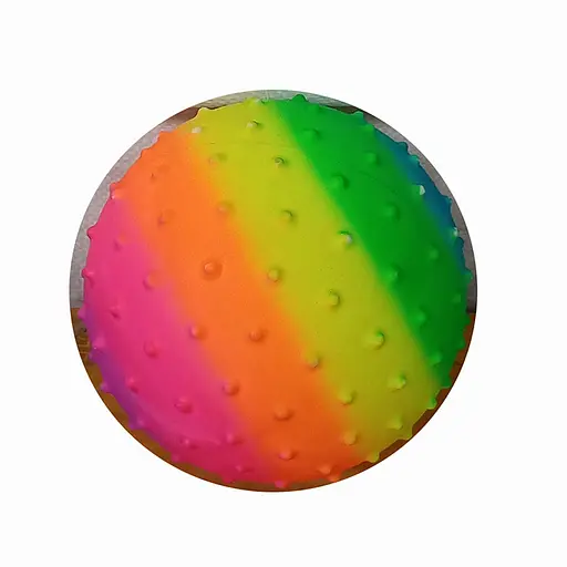 М’яч дитячий, 45-50 г, 6 дюймів, масажний, веселка, ПВХ