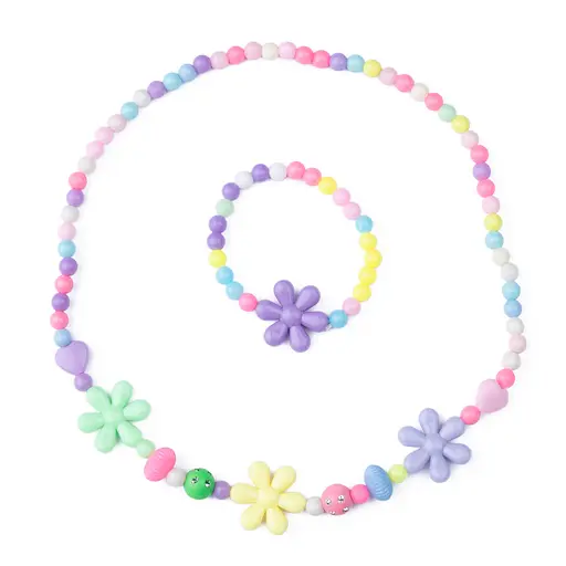 Набор украшений Летние цветочки (ожерелье, браслет) 2 шт, IDEA11-F23082413