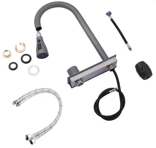 Кухонная мойка Kroner KRP Schwarze - SET7545NG PVD (3.0/0.8 мм) (CV033806) - фото 7