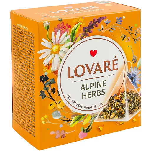 Чай Lovare Alpine herbs пірамідки 15 пакетиків