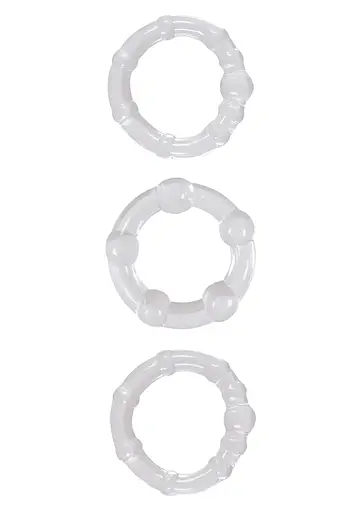 Набор эрекционных колец NS Novelties Renegade Intensity Rings 3 шт. прозрачный - фото 2