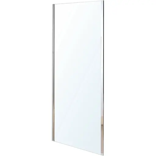 Бічна стінка Eger 80x195 см для комплектації з дверима прозоре скло 6 мм профіль хром 599-W080, прозорий, хром - фото 1