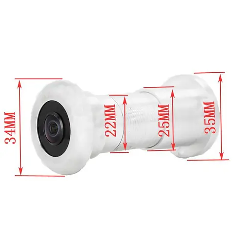 Відеоглазок wifi c датчиком руху, підсвічуванням і записом HQCam 405B, 2 Мп, сріблястий (100603) - фото 3