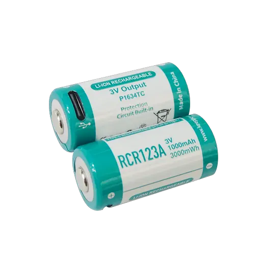 Акумулятор 16340 Keeppower P1634TC Type-C RCR123A 3В 1000мАч Li-ion - фото 3