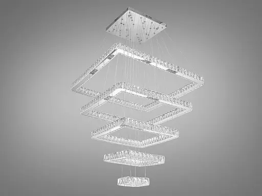 Королева світла і краси, кришталева світлодіодна люстра-підвіс "Люксов - фото 3