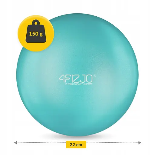 Мяч для пилатеса, йоги, реабилитации 4FIZJO 22 см Mint (P-5905973404877) - фото 3
