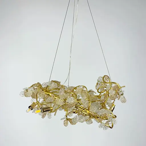 Удивительная люстра в закрученном корпусе Line.F Диаметр 80см - фото 2