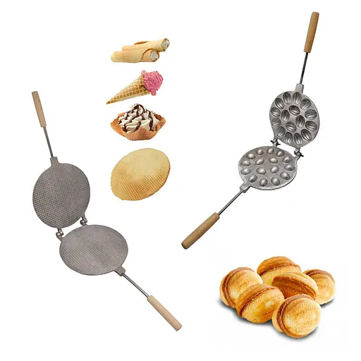 Набор из 2 форм для выпечки форма для 16 орешков с начинкой и для вафельных коржей, ХЕАЗ 86495 - фото 1