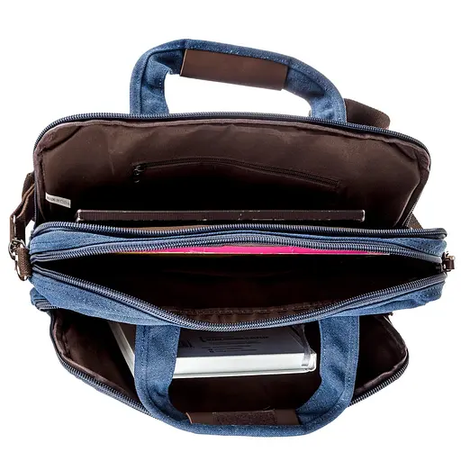 Сумка текстильна Vintage 40х29х3 см sum0012262 - фото 4