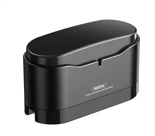 Бездротова Bluetooth стерео гарнітура Remax TWS-22 з кейсом Чорний - фото 8