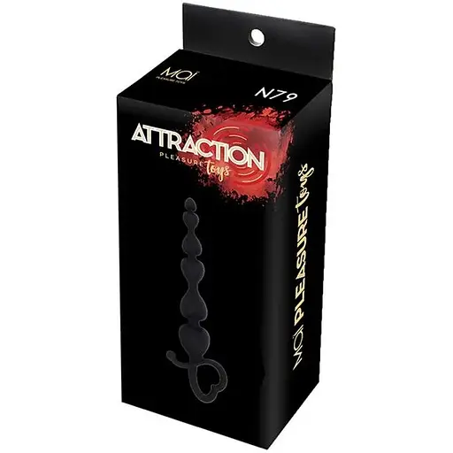 Анальні буси Mai Attraction Toys №79 Black - фото 3