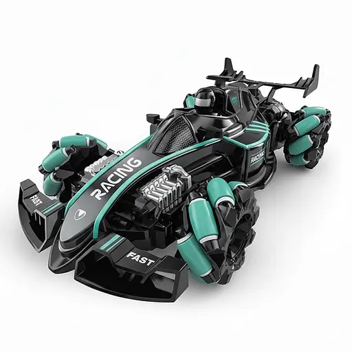 Радіокерована дрифт-машина A 8863-148-01, акумулятор 3.7V, пульт, роликові колеса, парогенерація, з підсвічуванням, Синя