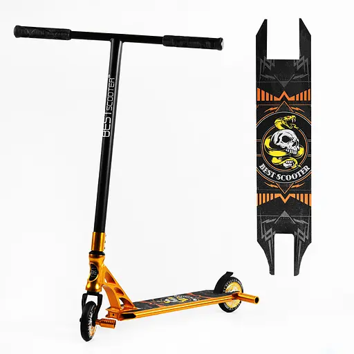 Самокат трюковий Best Scooter 60х85 см Оранжевий 000231641 - фото 2