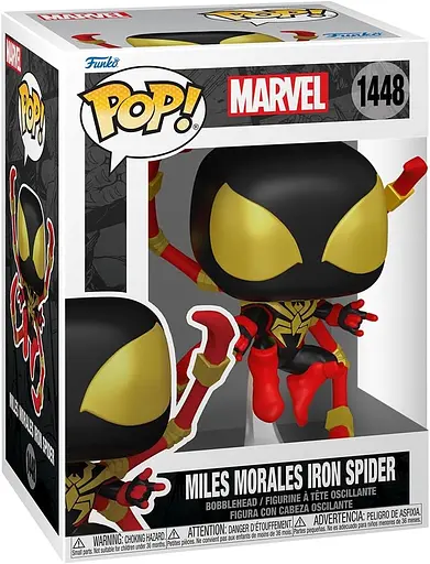 Коллекционная фигурка Funko Pop Марвел Майлз Моралес Железный Паук Marvel Miles Morales Iron Spider 10 см FP M - фото 2