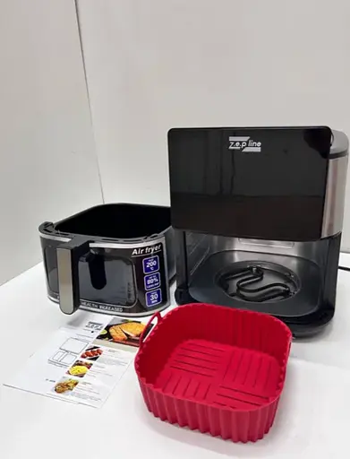 Аэрогриль Zepline ZP-00236 на 12л с сенсорным управлением на 2 ТЭНа 4200Вт Черный - фото 4