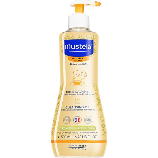 Очищувальна олійка для дітей Mustela Bebe Cleansing Oil 500 мл - фото 1