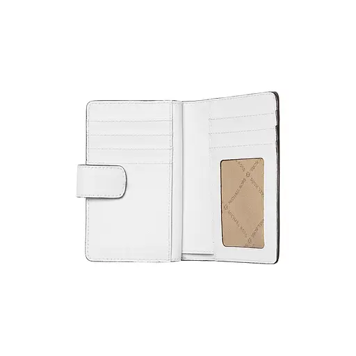 Жіночий шкіряний гаманець MICHAEL KORS (середній, білий) - фото 2